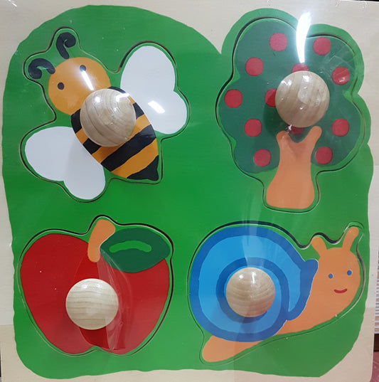 Knobbed Fruits/ Animals puzzle