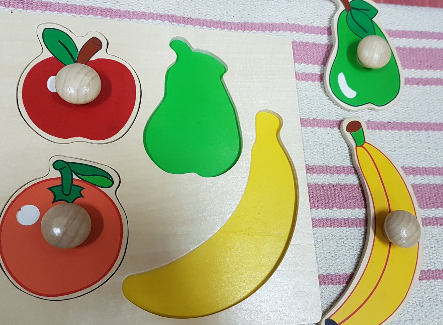 Knobbed Fruits/ Animals puzzle