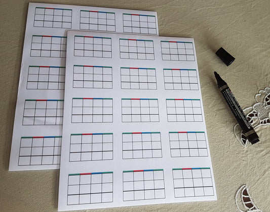 Stamp Game - Reusable Sums Grid