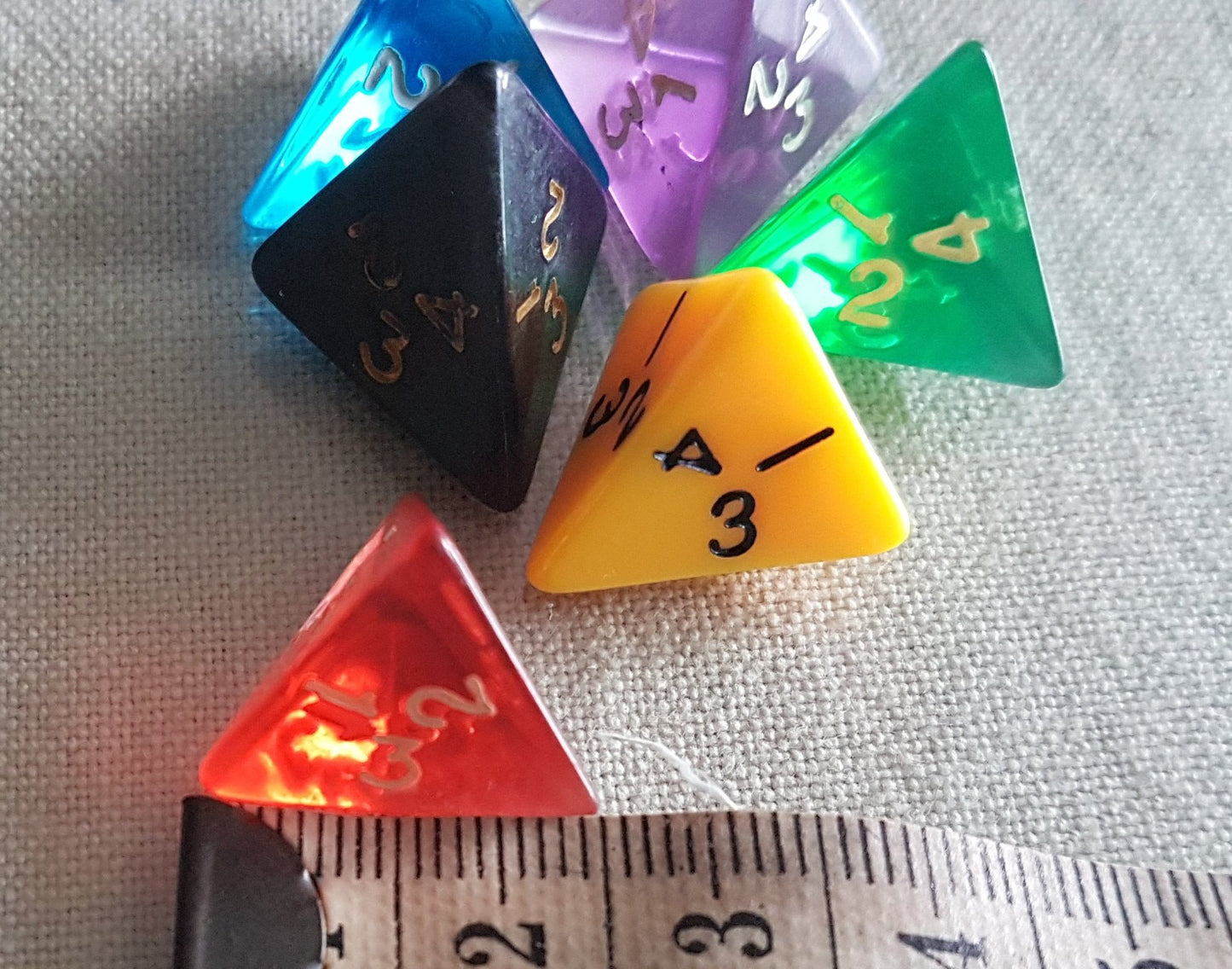 Pyramid Dice 4 sided For Math Games