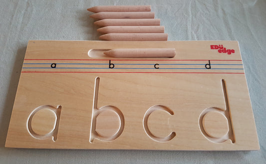 Wooden Alphabet Tracing - Lowercase a-z Tracing Boards - Pre Writing skills