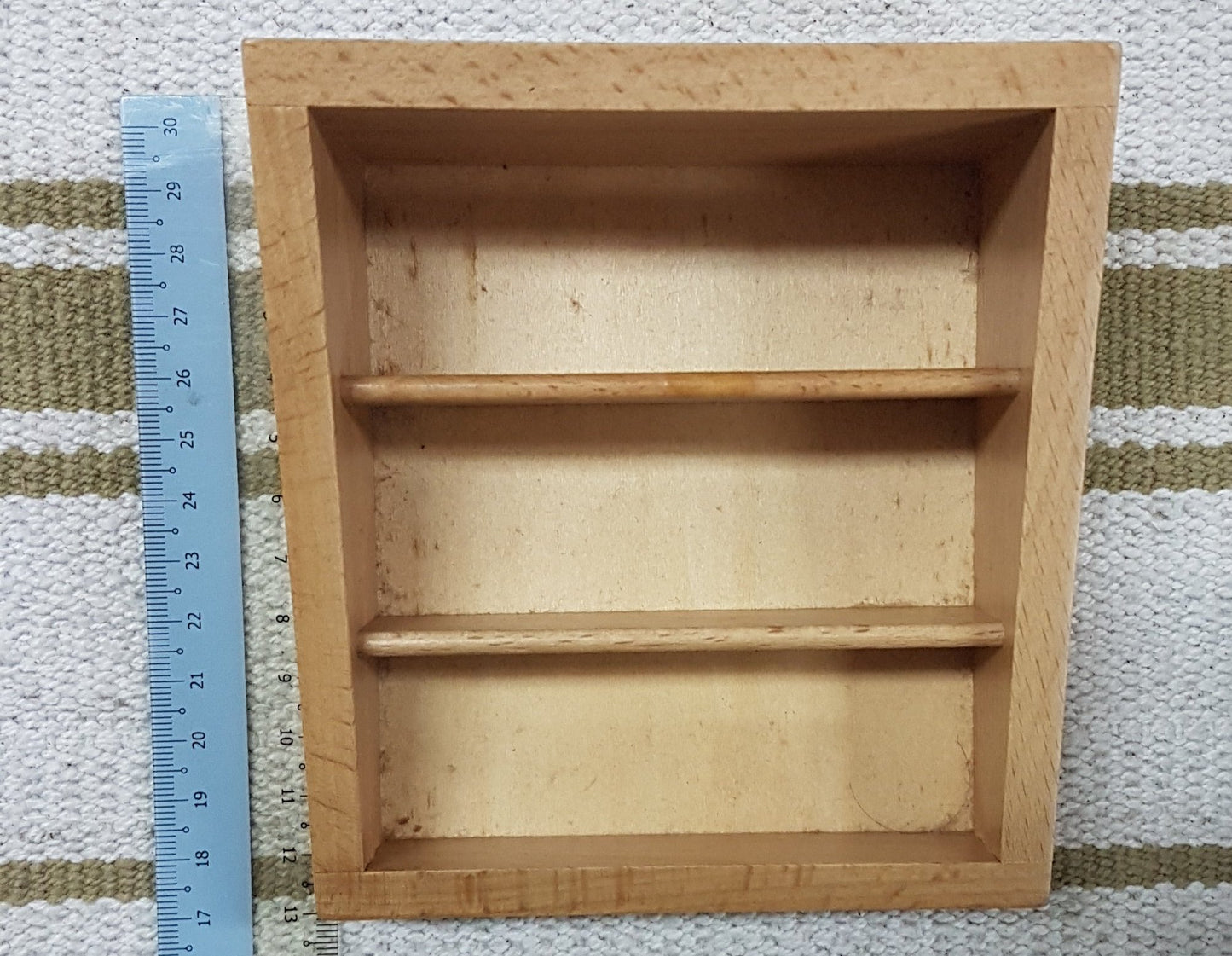 Wooden 3 part cards tray / stand