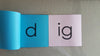 Montessori DIY  - Pink Scheme Phonics Flip Cards- ug/ig/an/ag/en/at patterns