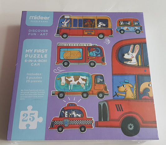 MiDeer puzzle Games - My First Puzzle 6-IN-A-Box! Car