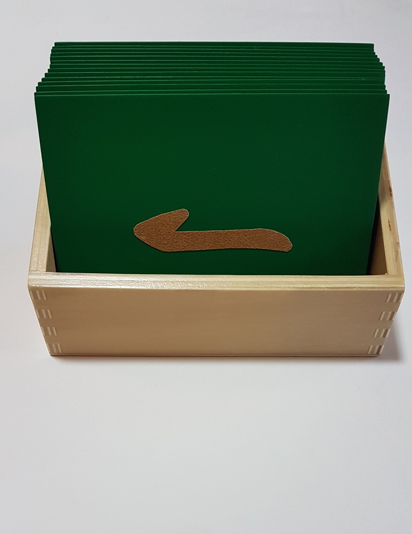 Wooden Sandpaper Chinese Strokes with a Box