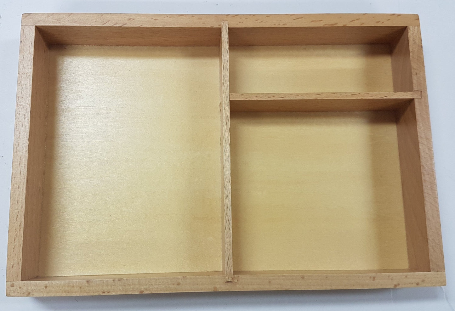 Wooden 3 part cards tray / stand