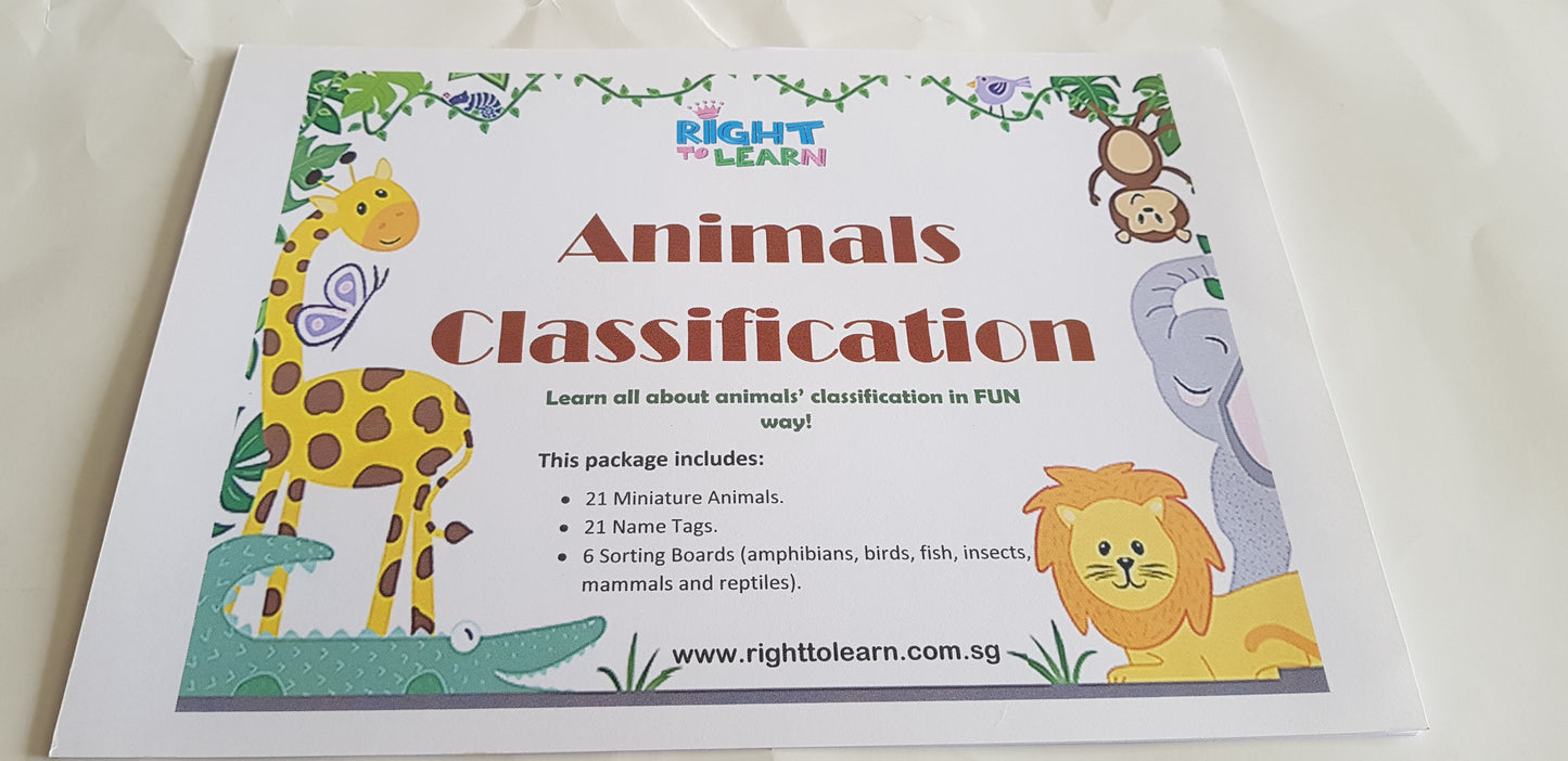 Right To Learn - Animal Kingdom Classification - Miniature Models