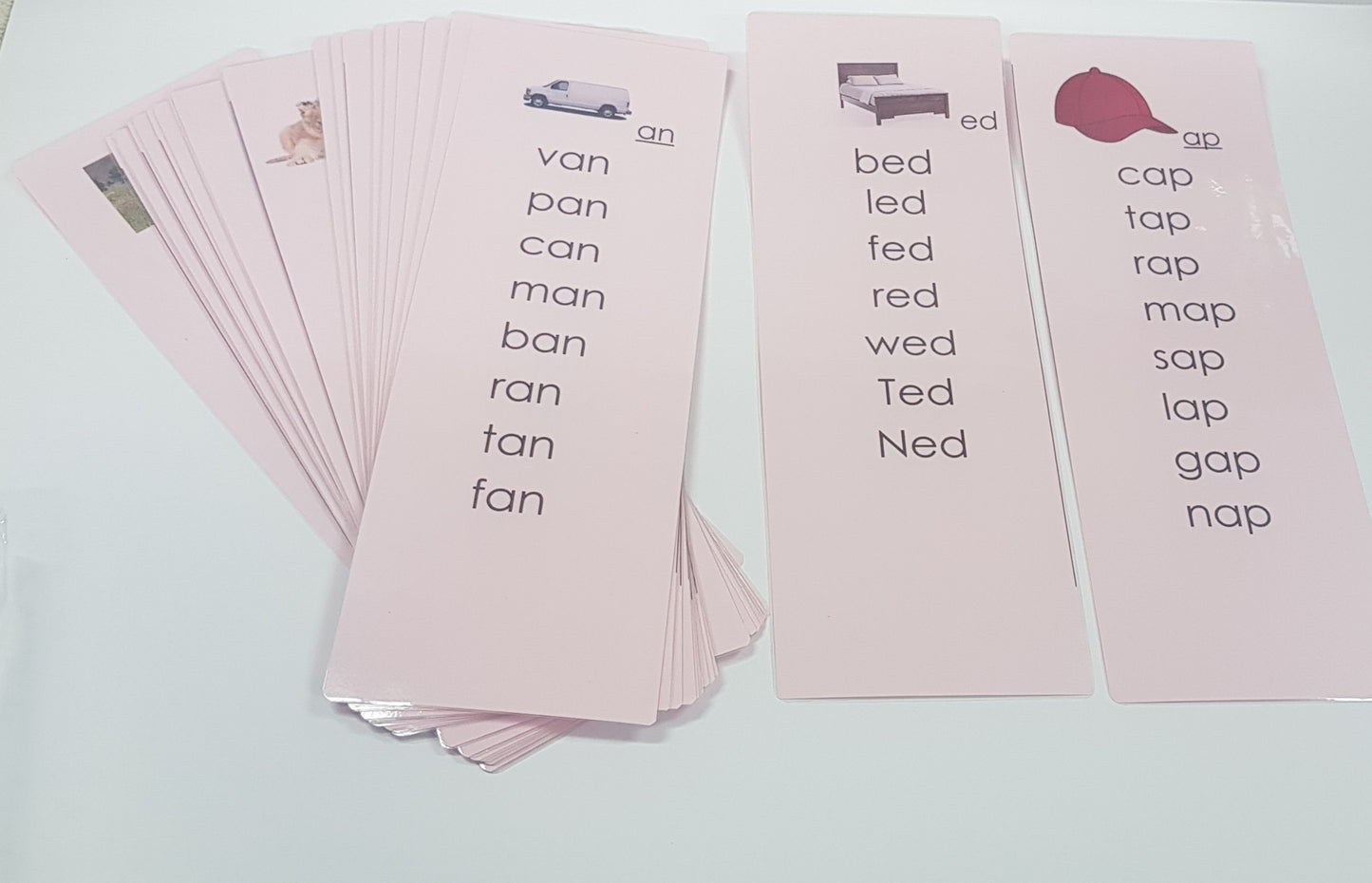 Montessori Phonics -Pink Scheme Word Lists