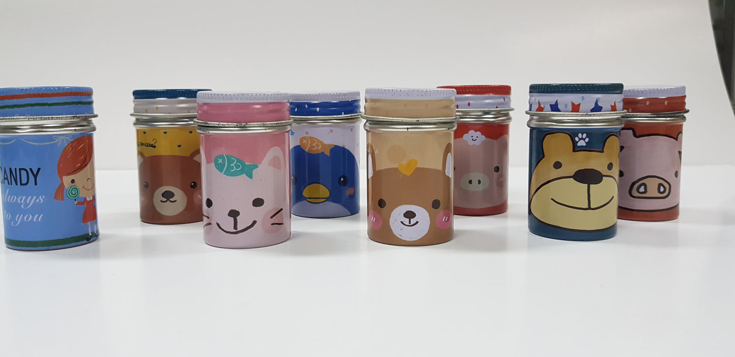 Cute Roll Paper Notebook with Tin Storage Box