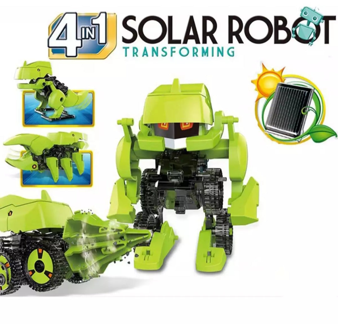 4 in 1 Transforming Solar Robot Kit - science kit -environment friendly