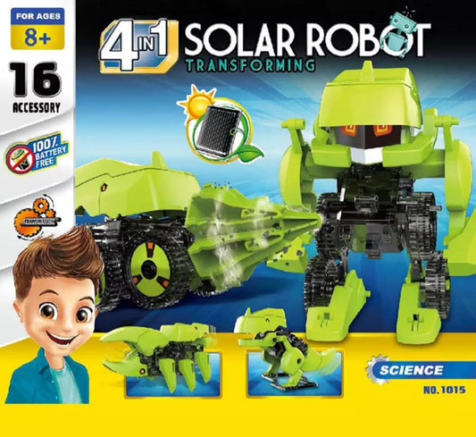 4 in 1 Transforming Solar Robot Kit - science kit -environment friendly