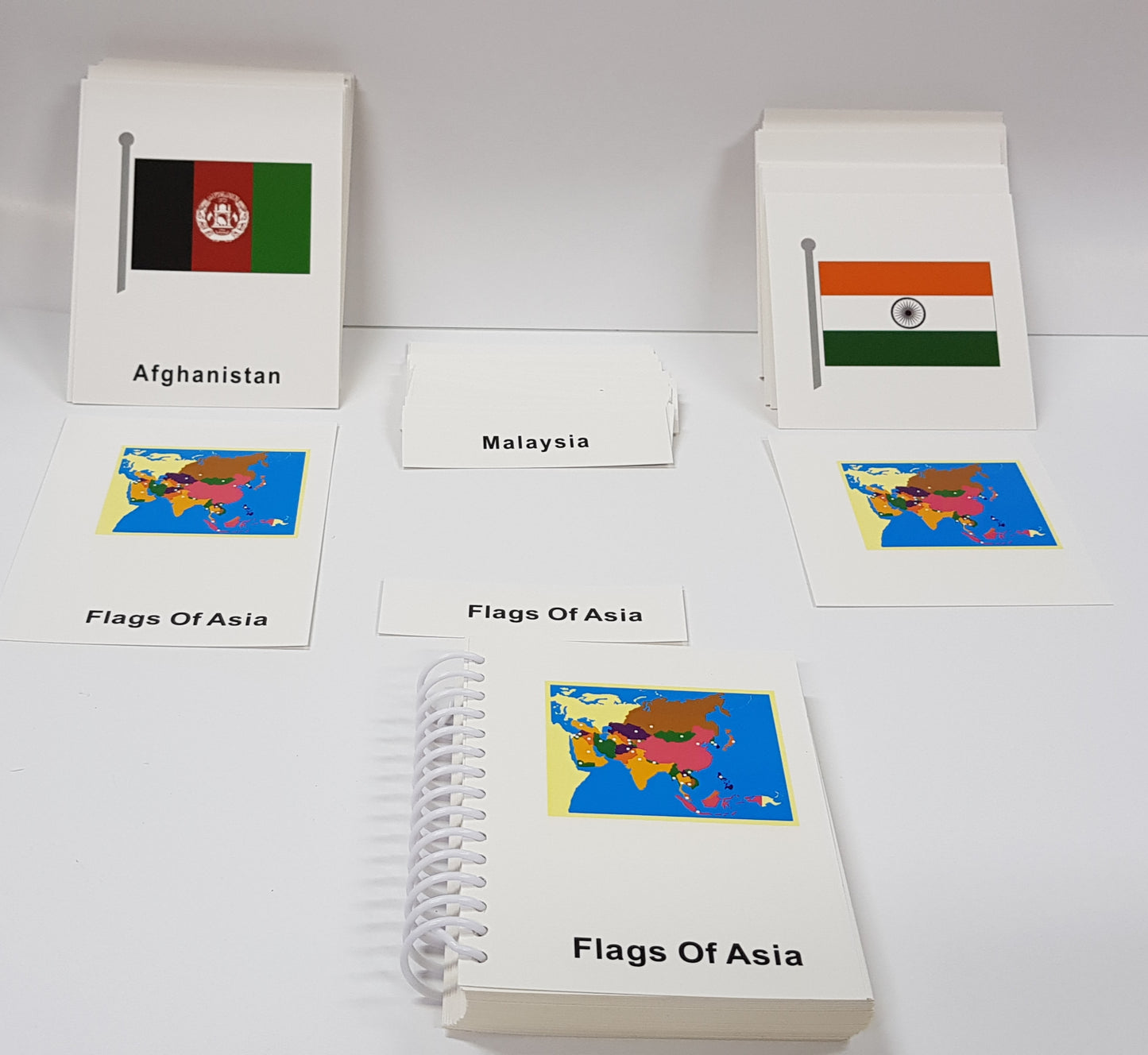 Flags of Asia Nomenclature cards