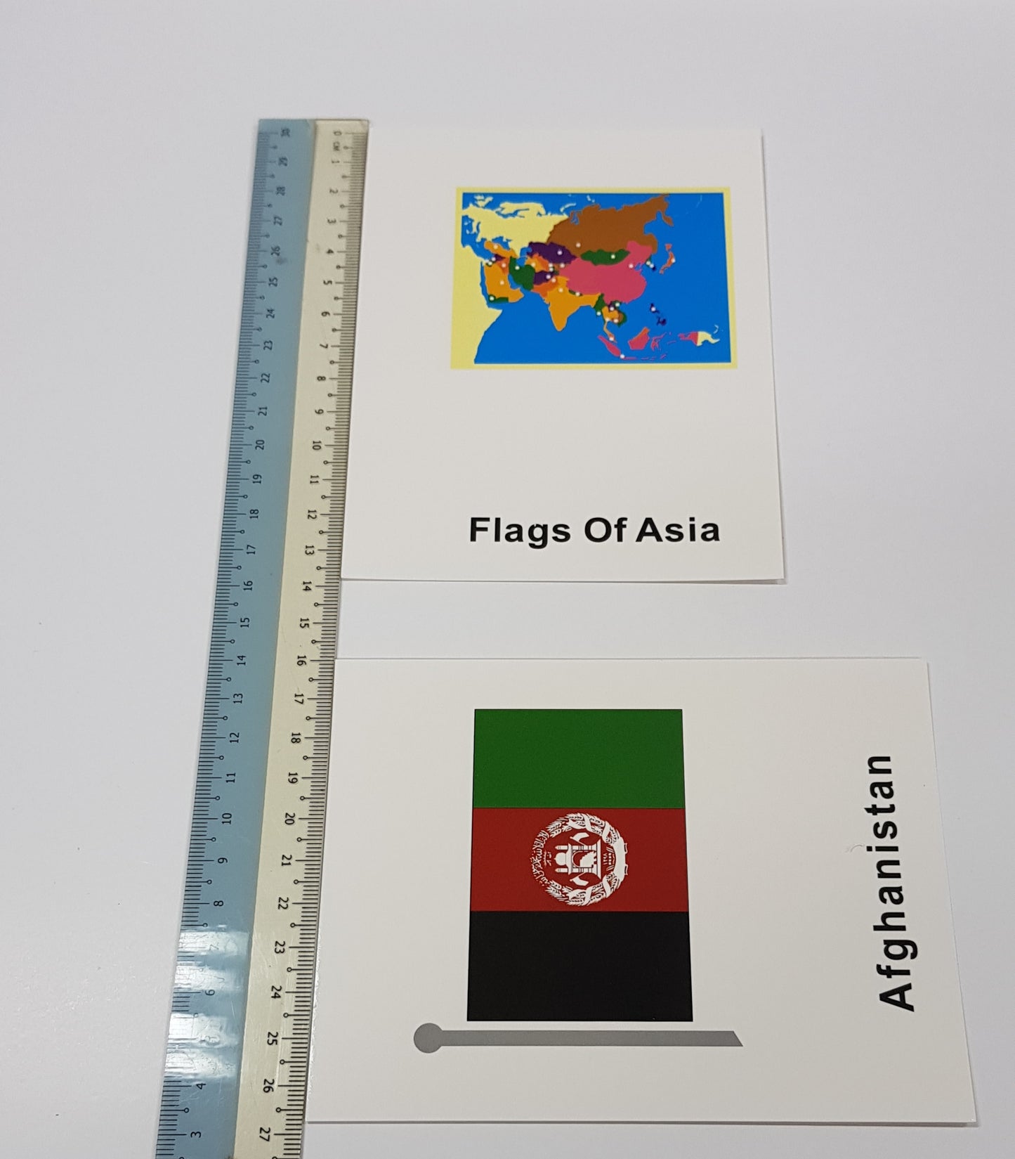 Flags of Asia Nomenclature cards