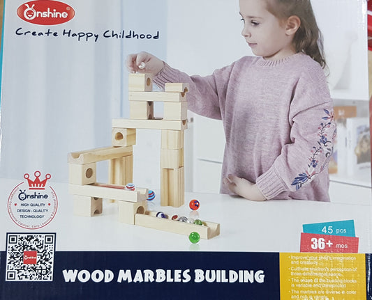 Onshine Building Wood Marble Building Blocks set- clearance