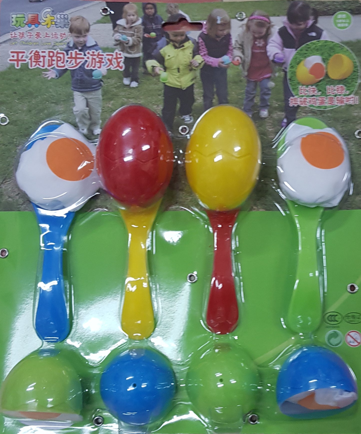 Egg and Spoon Balancing Game Set