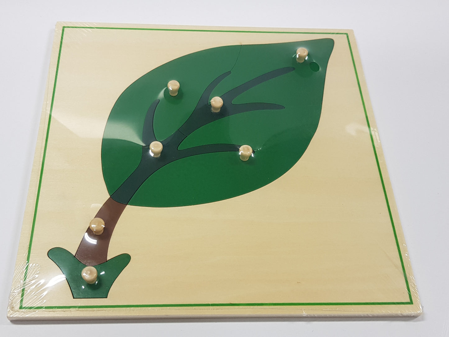 Wooden Knobbed Leaf Puzzle