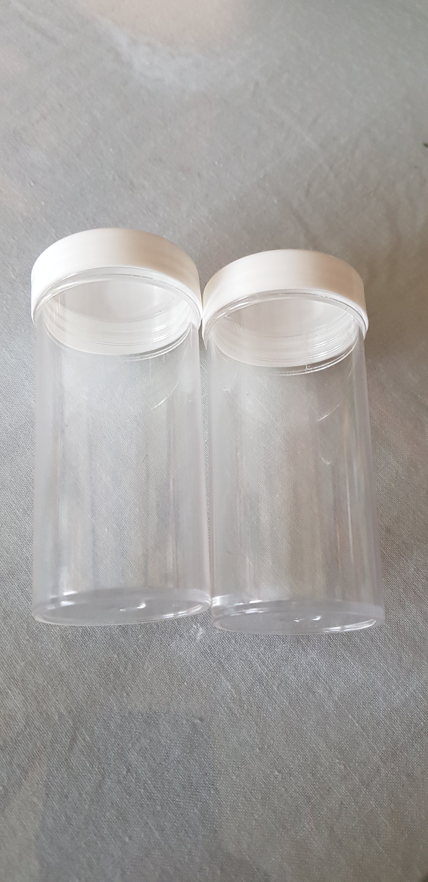 Clearance Plastic Bottles / Container with lid - set of 4 pcs