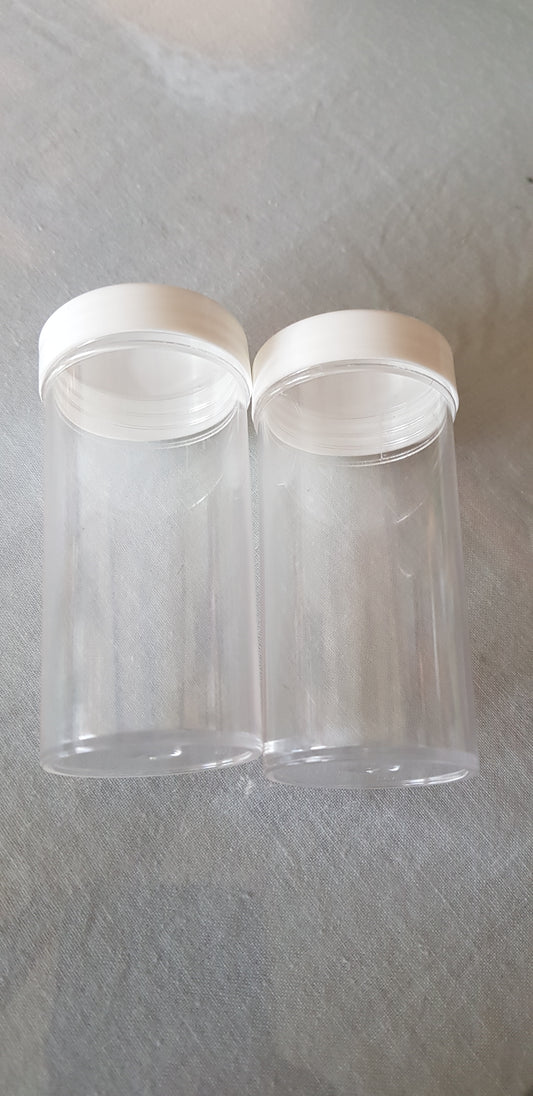 Clearance Plastic Bottles / Container with lid - set of 4 pcs