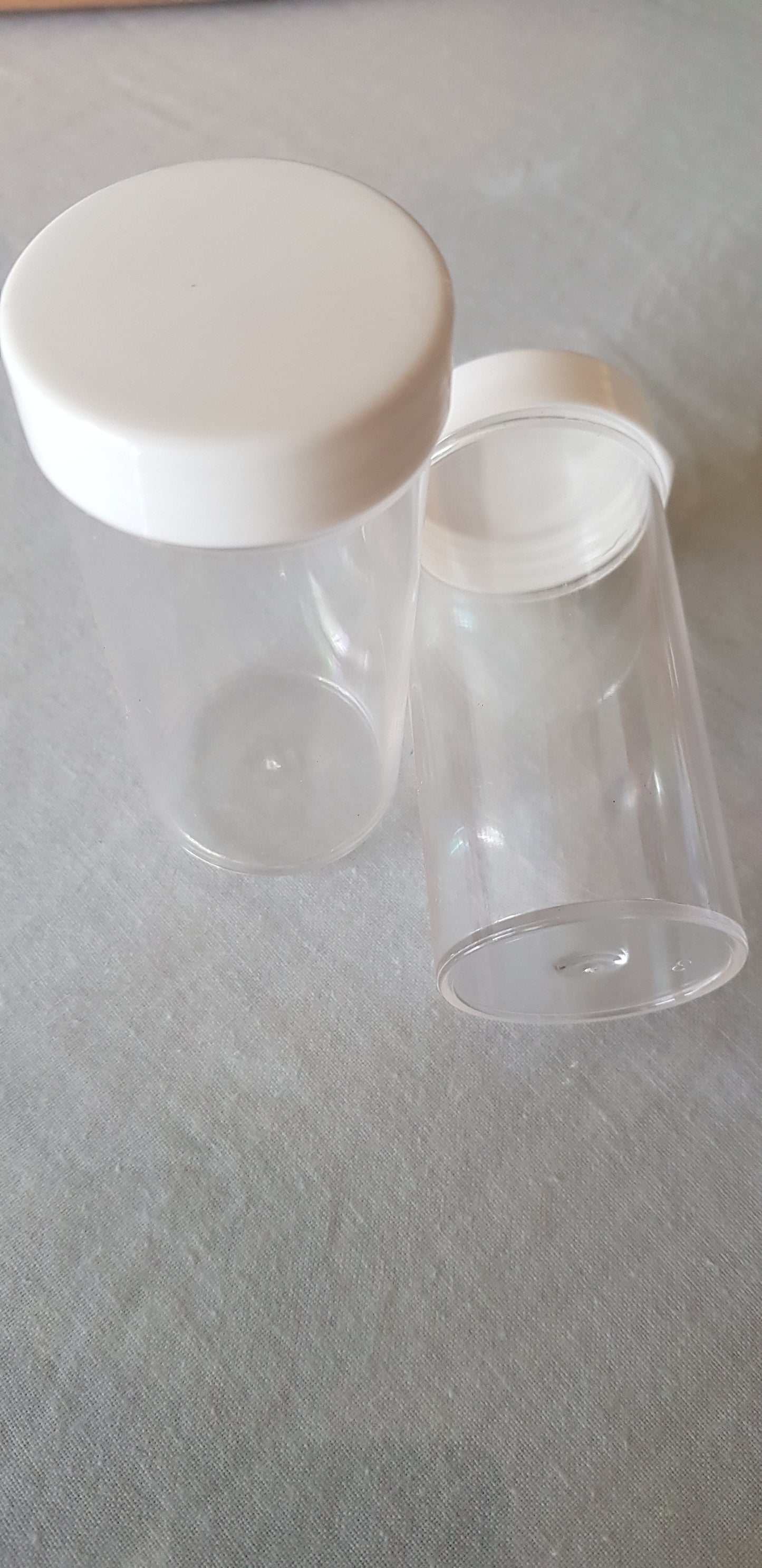 Clearance Plastic Bottles / Container with lid - set of 4 pcs