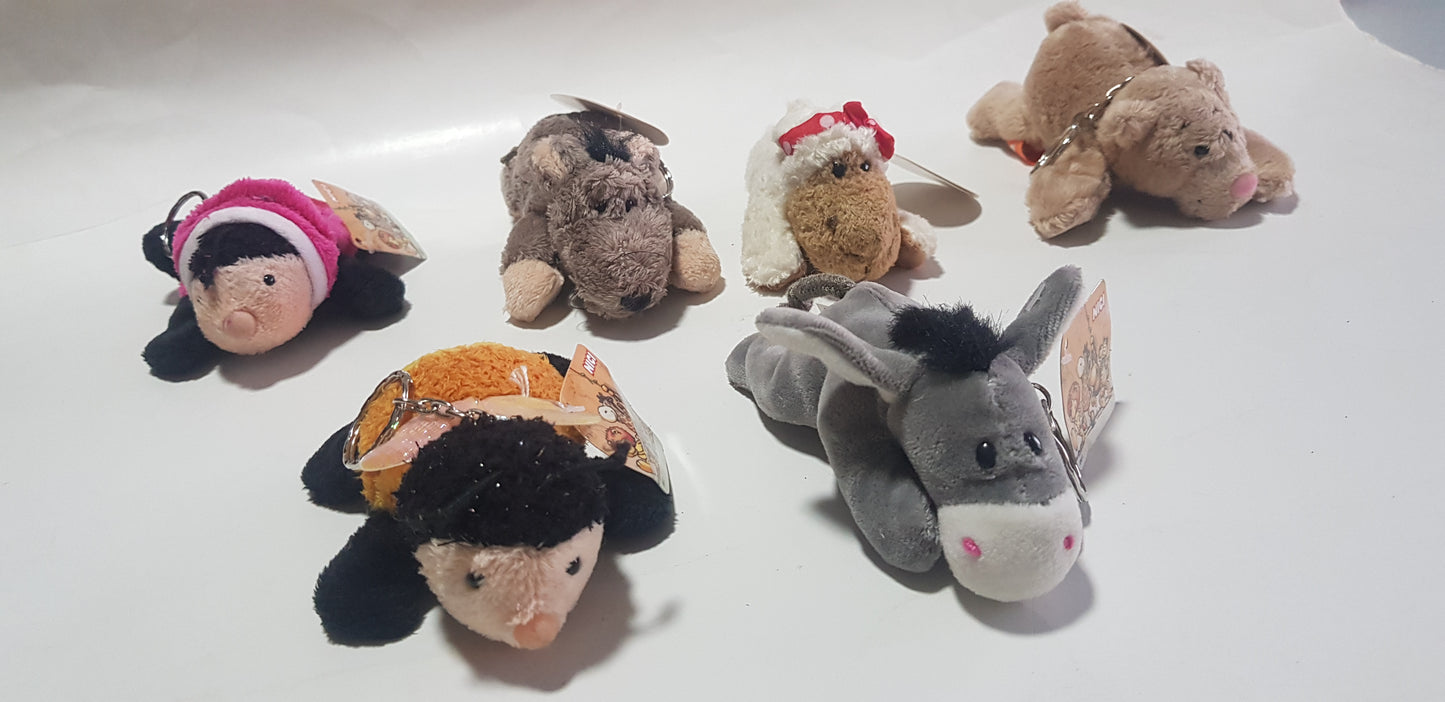 Assorted NICI Magnetic Plush Animals Key-chain - clearance