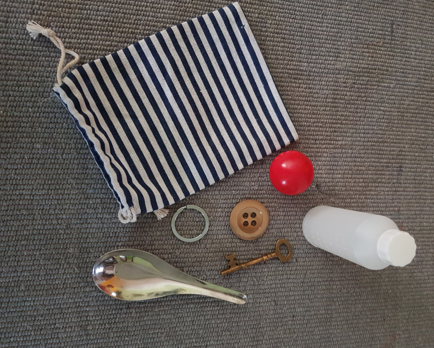 Montessori Mystery Bag with Familiar Objects  - Stereognostic sense