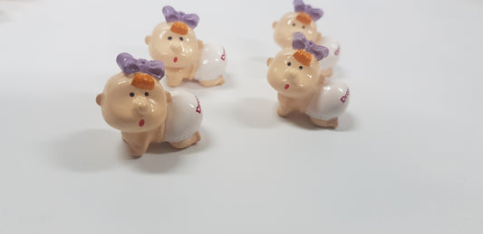 Cute Mini Infant Figures - set of 10Pcs