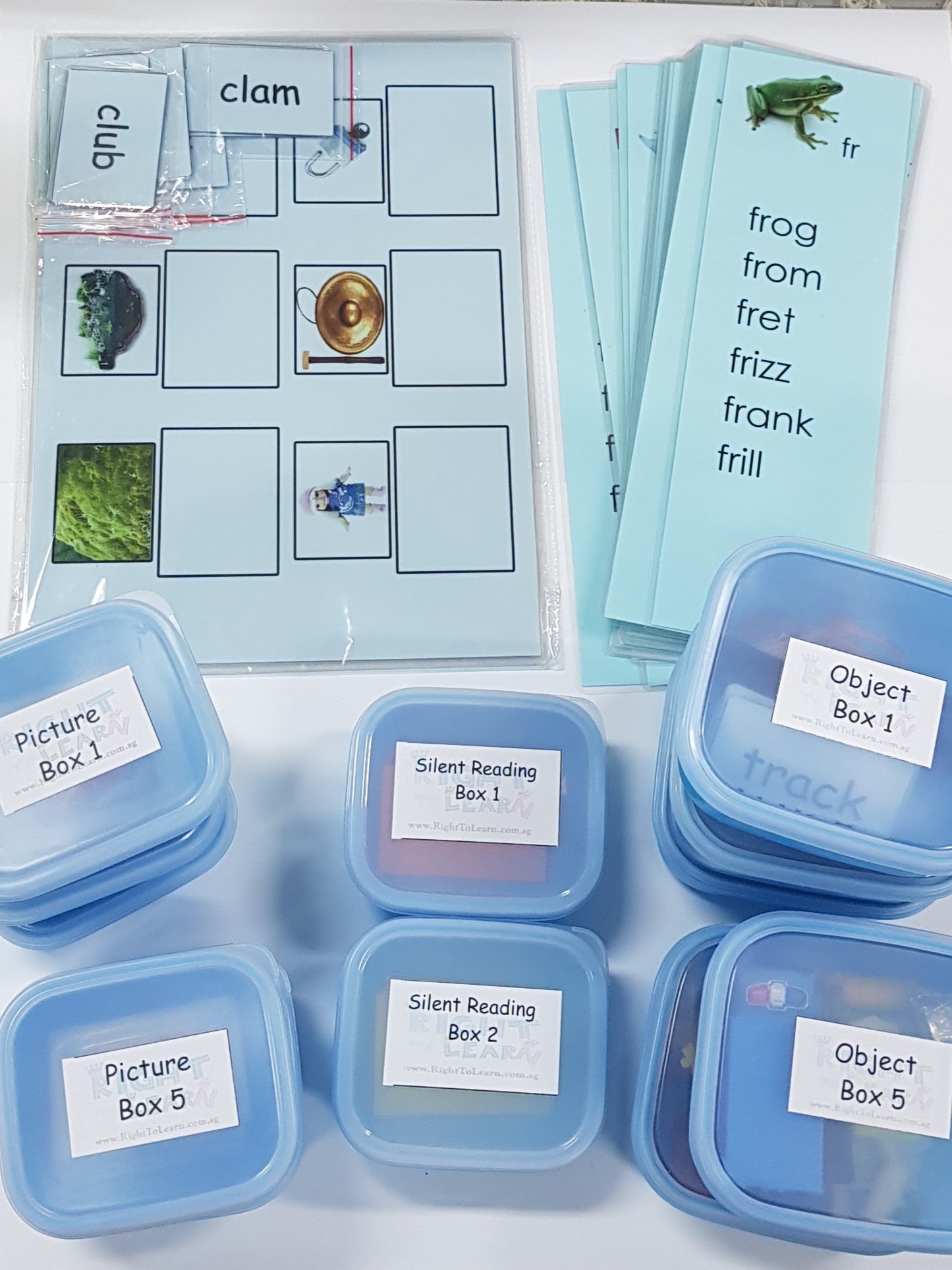 Montessori Blue Scheme - Phonics- Complete set of  Reading Kit - 2