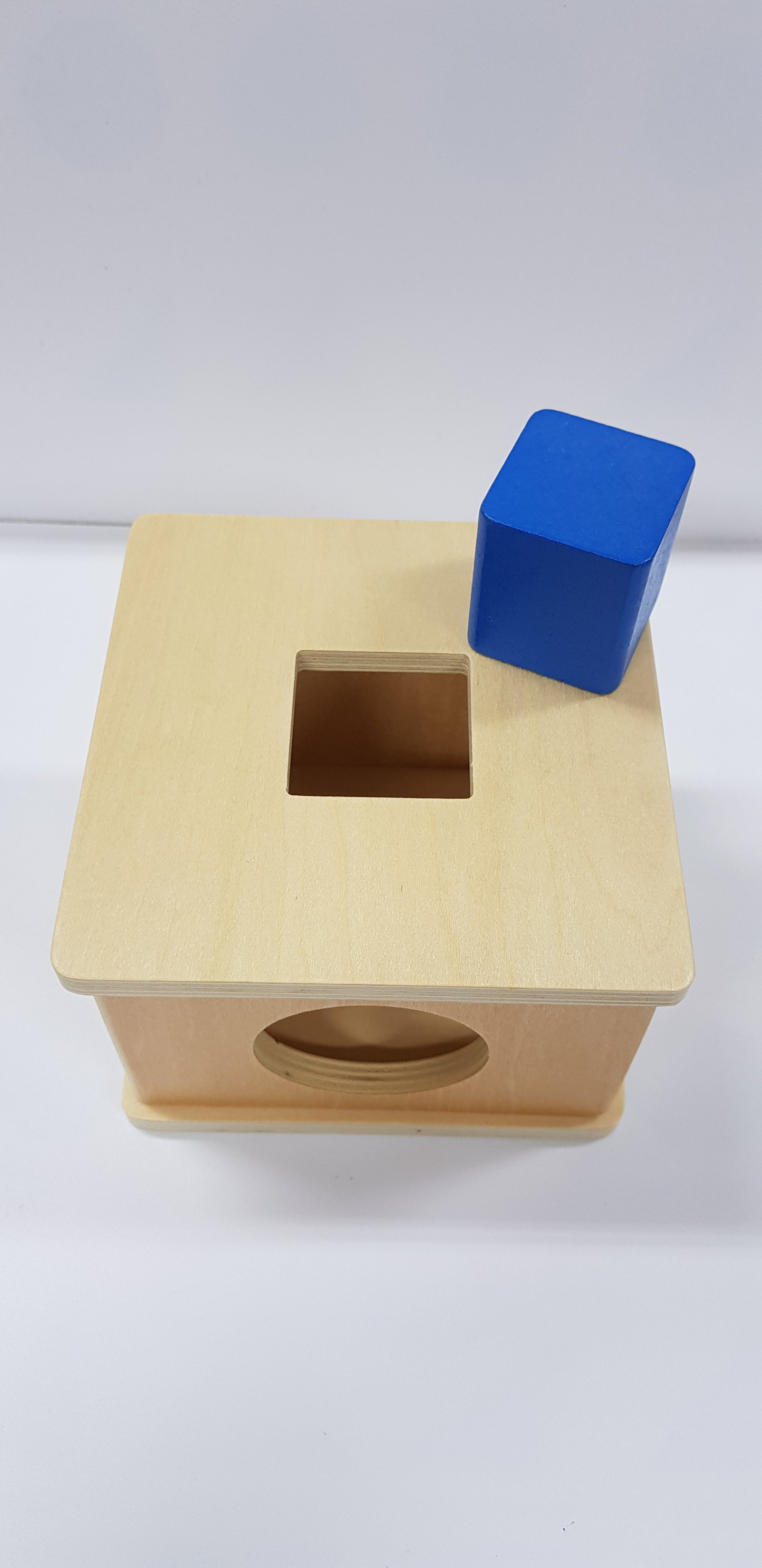 Montessori Imbucare Box with Square Prism