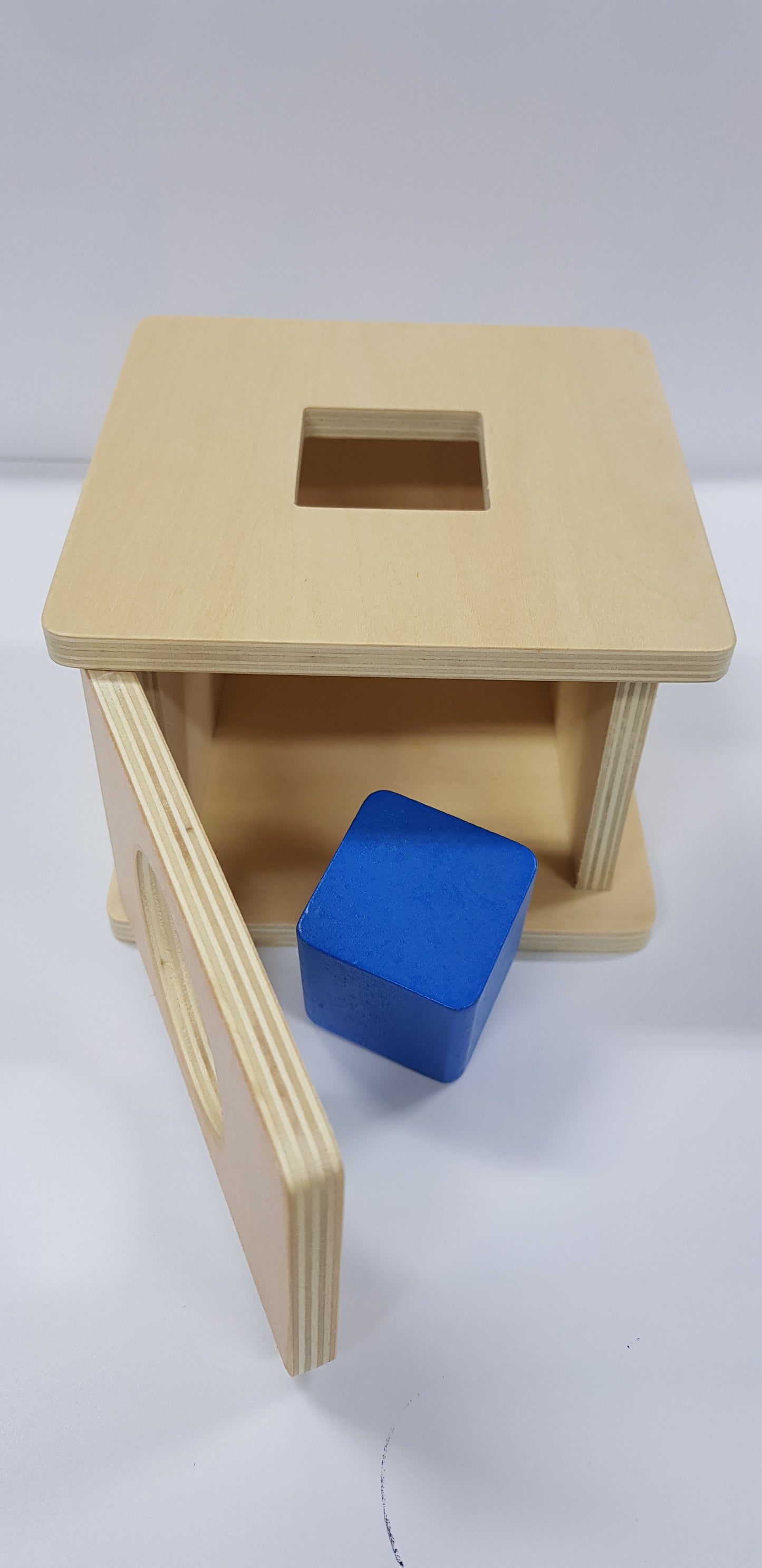 Montessori Imbucare Box with Square Prism