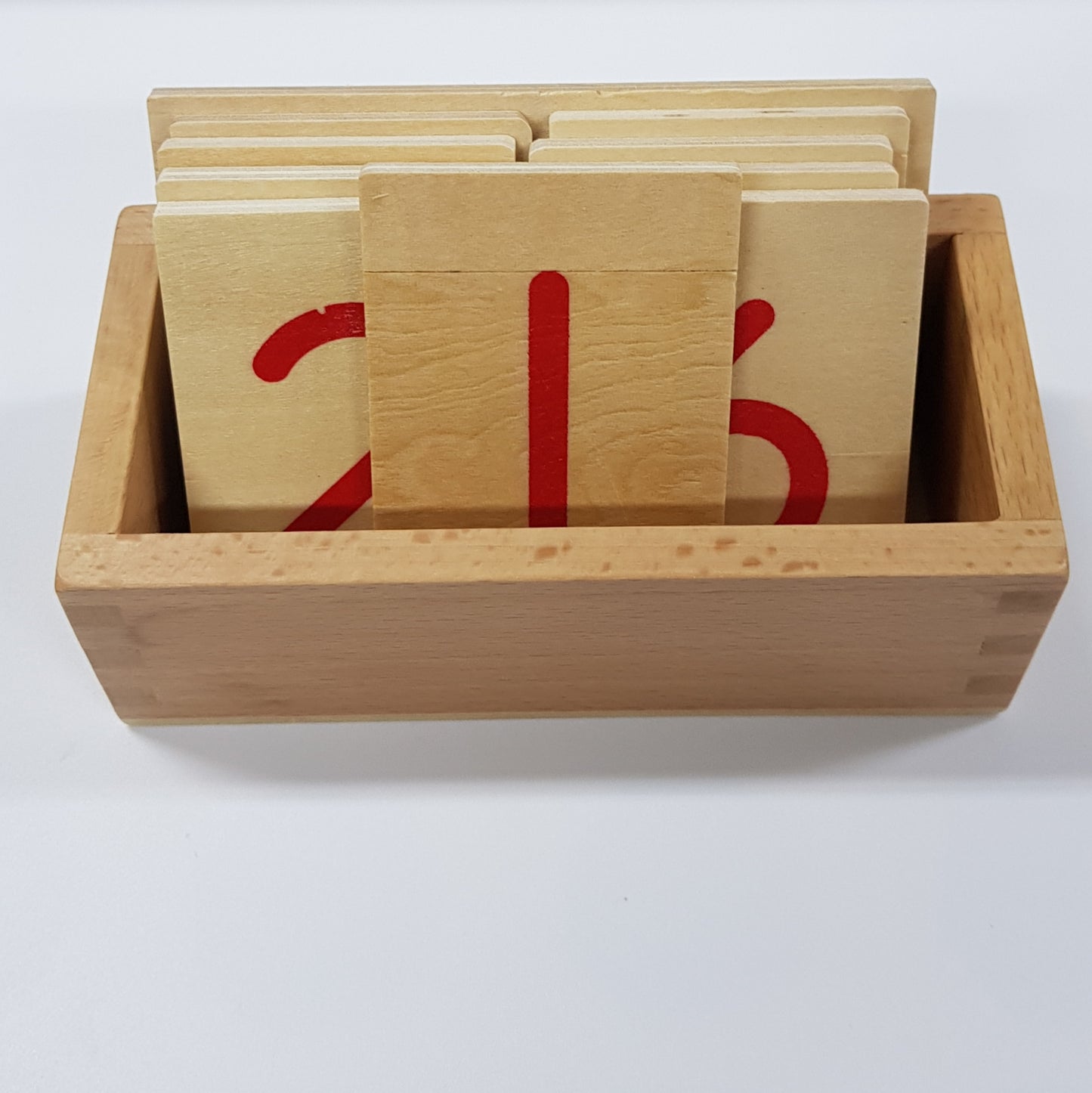 Montessori Wooden Numbers 1 - 10 with box stand