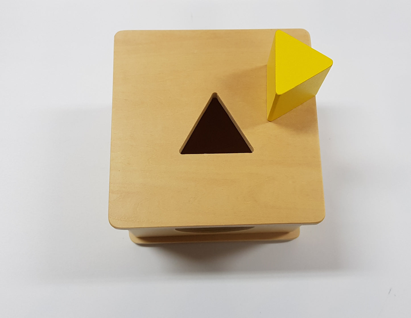 Montessori Imbucare Box with Triangular Prism