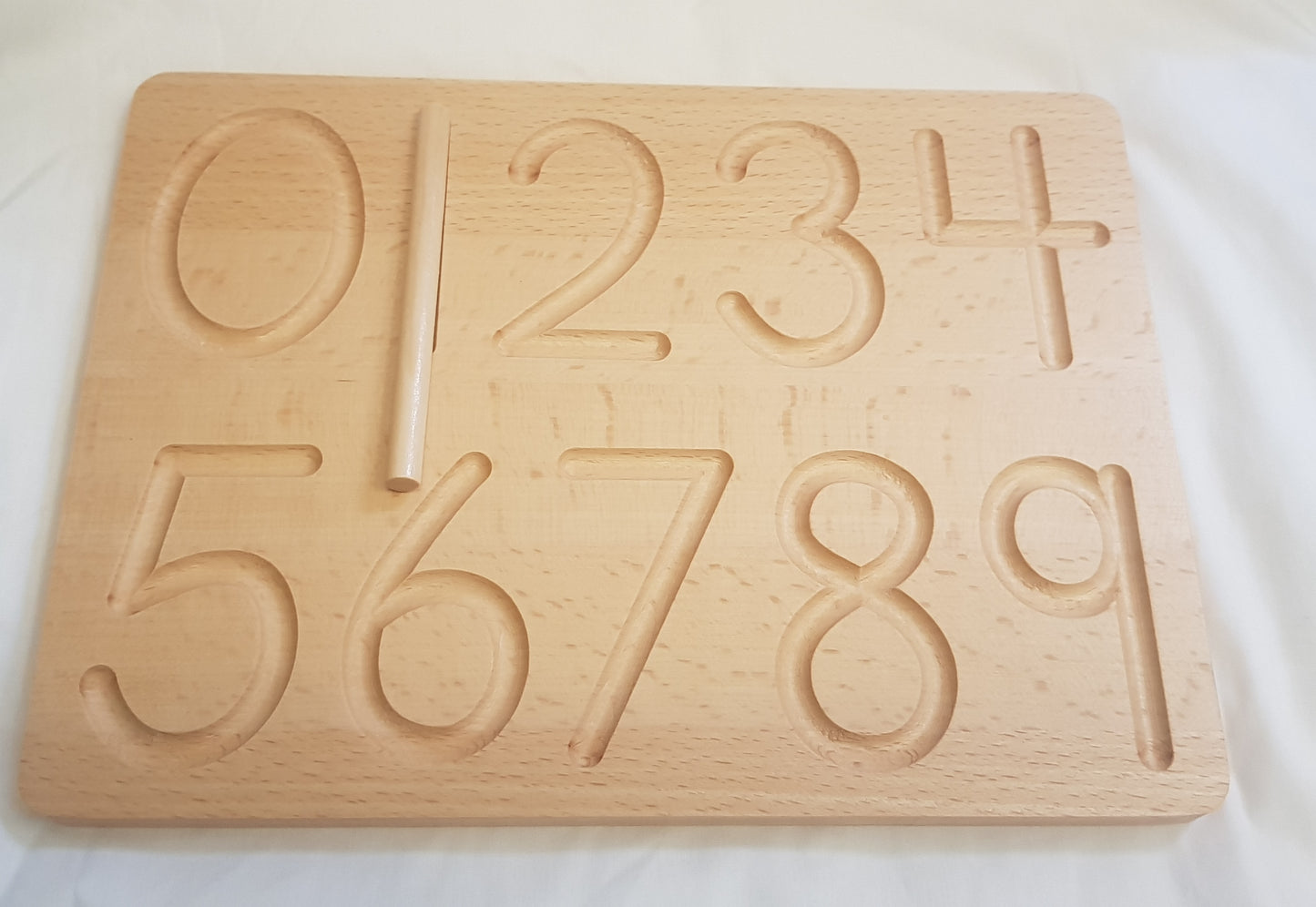 Wooden board - Numbers - 0 - 9  Tracing Board- pre writing skills