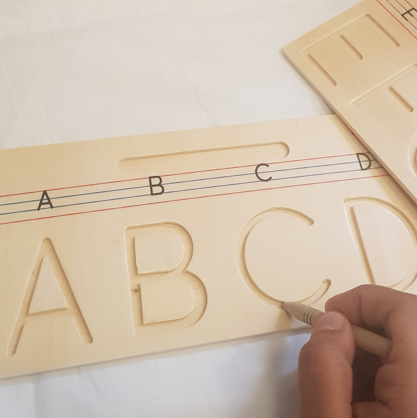 Wooden Alphabet Tracing - Uppercase A-Z Tracing Boards - Pre Writing skills