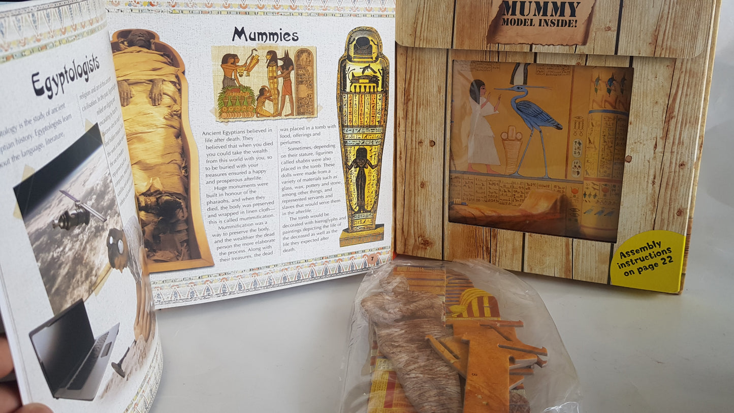 The Explorer's Guides: Egyptian Mummy Book & Model Kit