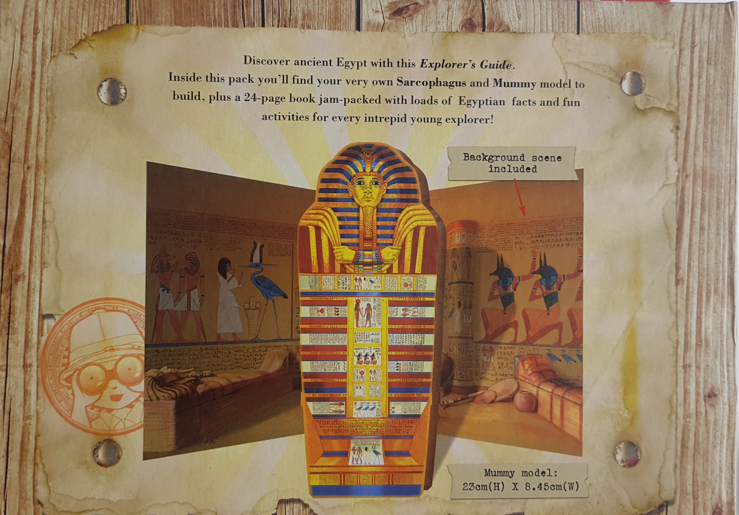 The Explorer's Guides: Egyptian Mummy Book & Model Kit