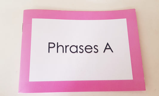 Montessori Pink Scheme - Phonics - Phrases A Booklet