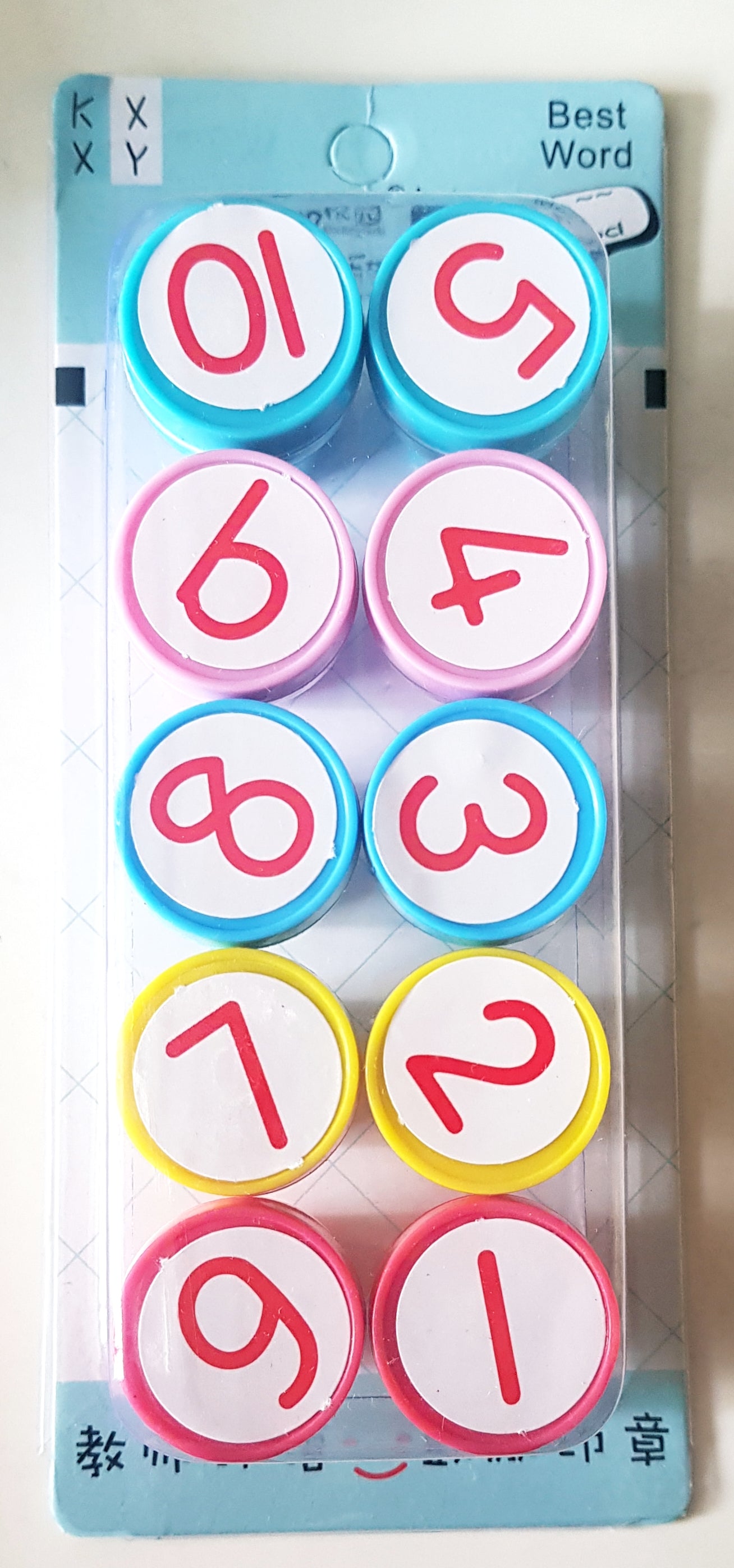 Mini Numbers Self Ink Stamps