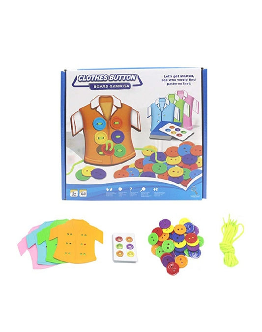 Practical Life Lacing - Clothes Button Board Game