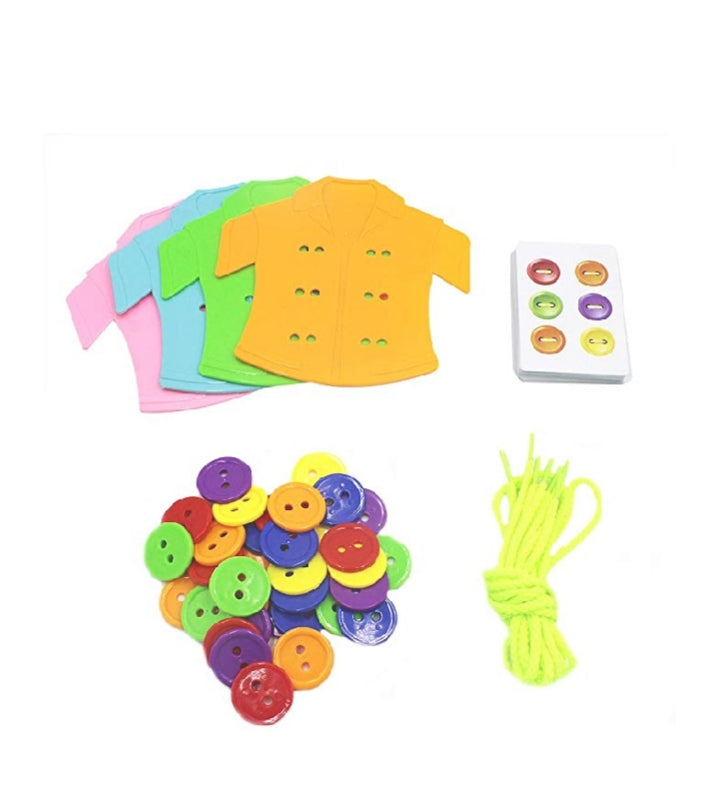 Practical Life Lacing - Clothes Button Board Game