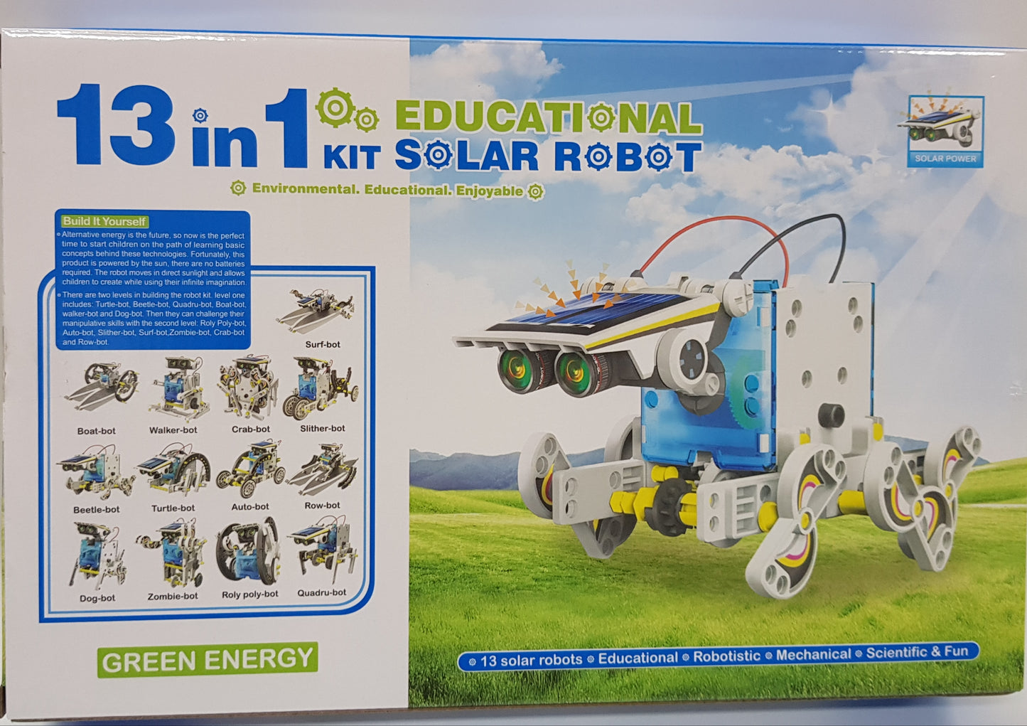 13-in-1 Educational Solar Robot Kit- STEM