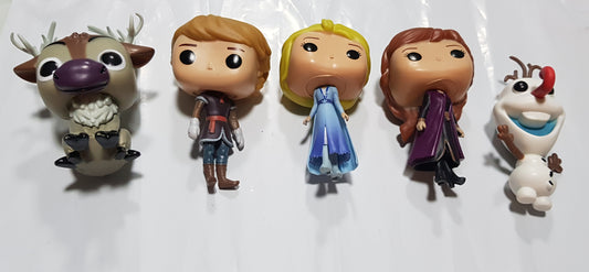 Funko Mystery Mini FROZEN 2 Characters / Cake Toppers - 5  Figurines / Figures