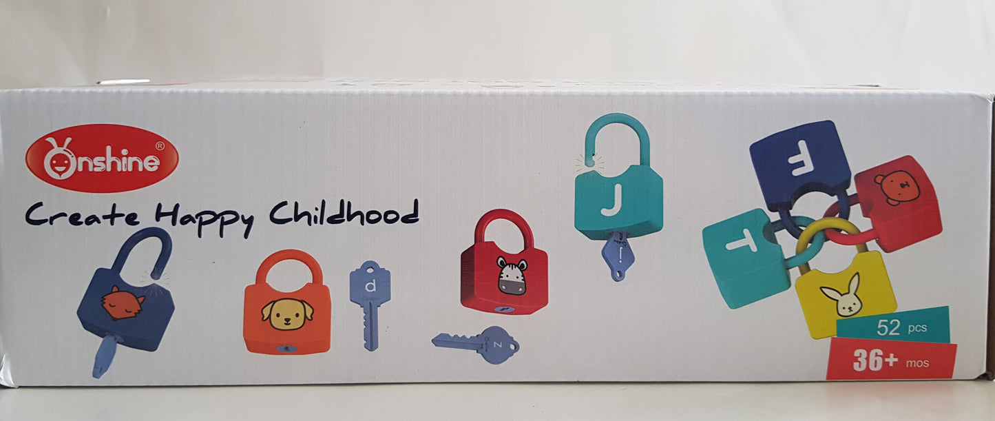 Clearance - Onshine Alphabet A- Z Learning Locks & keys