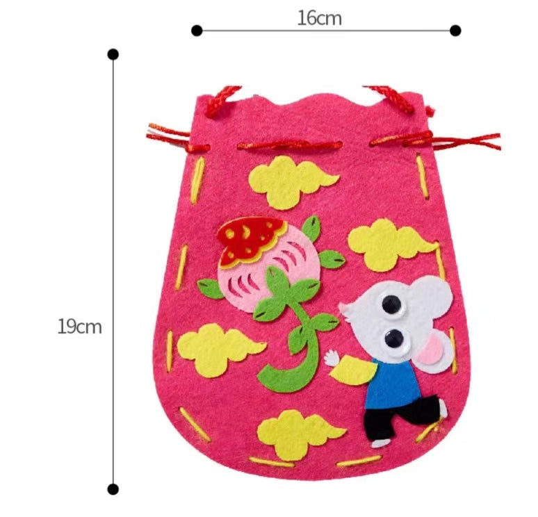 Chinese new Year Art & Craft Activity - Year of Rat Pouch / Bag