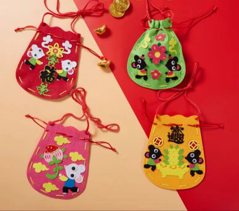 Chinese new Year Art & Craft Activity - Year of Rat Pouch / Bag