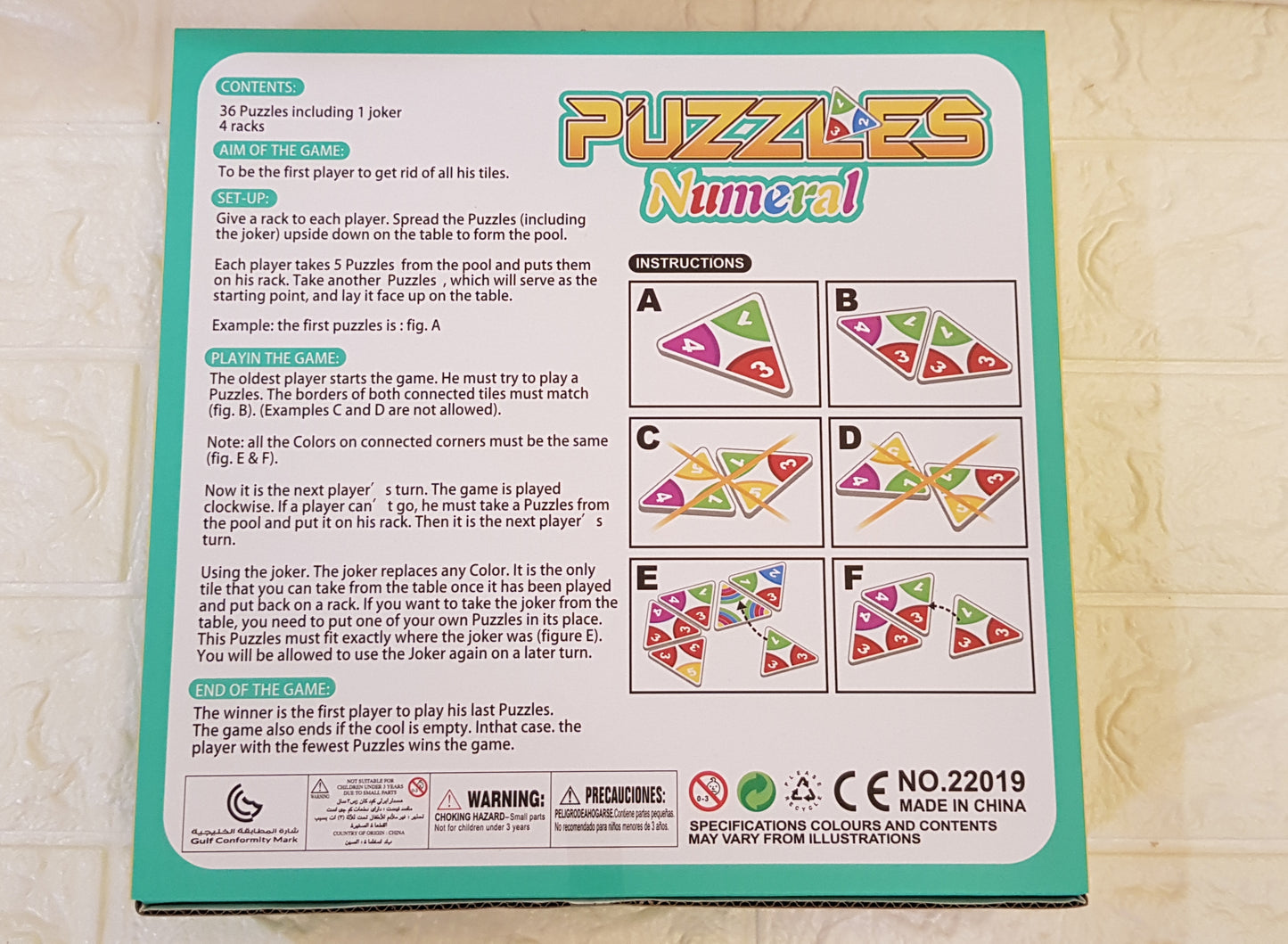 Numeral puzzle Game - Mathematics