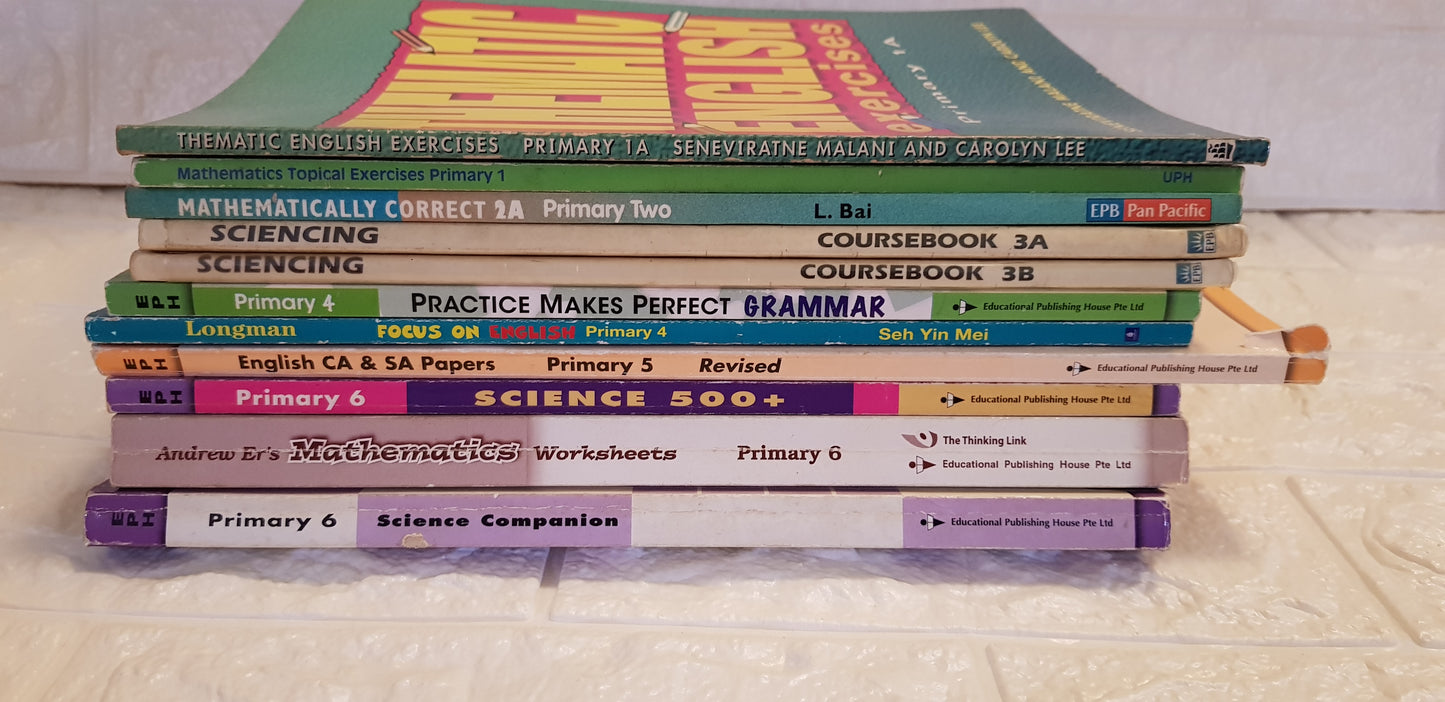 Assorted Assessment & Text  Books For Primary 1,2,3,4,5,6 Clearance - Teacher's Collection