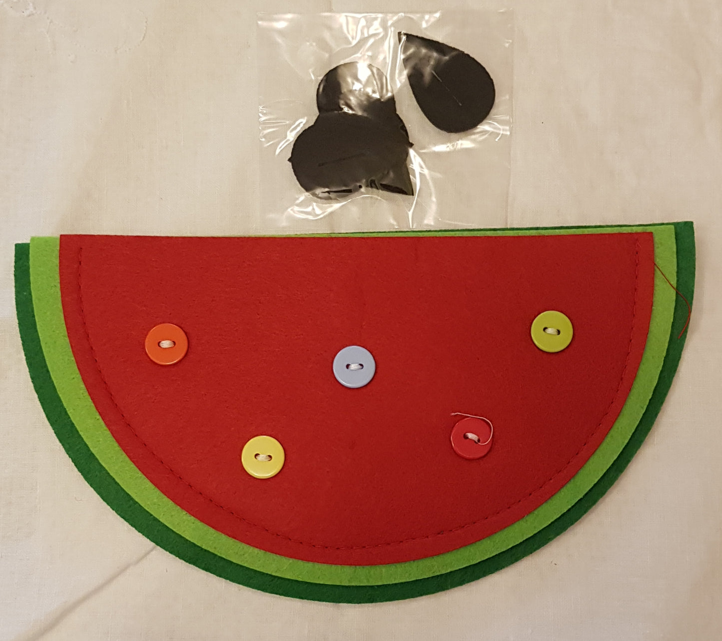 Felt Button/Zipper Activity For Fine Motor Skills