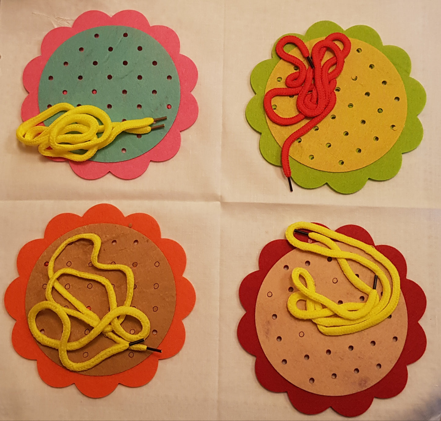 Felt Button/Zipper Activity For Fine Motor Skills