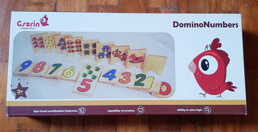 Wooden Domino Numbers Matching