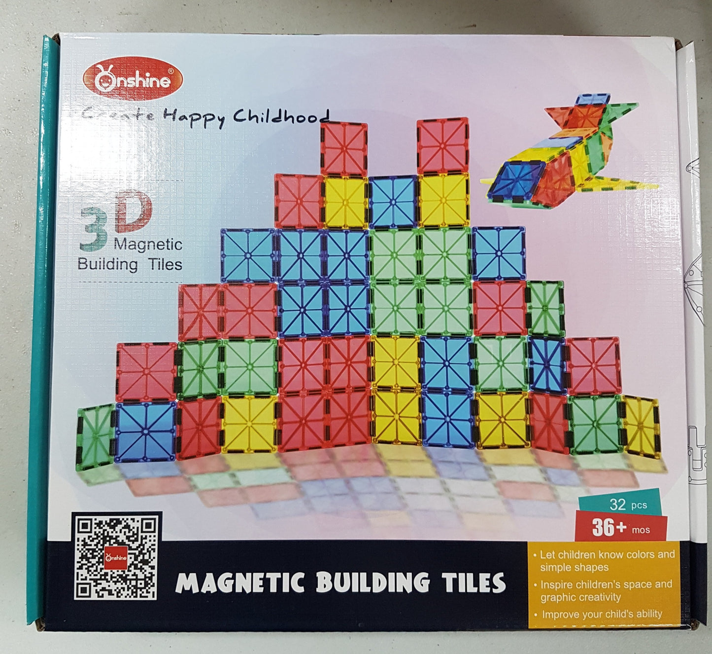 Onshine - Creative Play - Magnetic Building Tiles